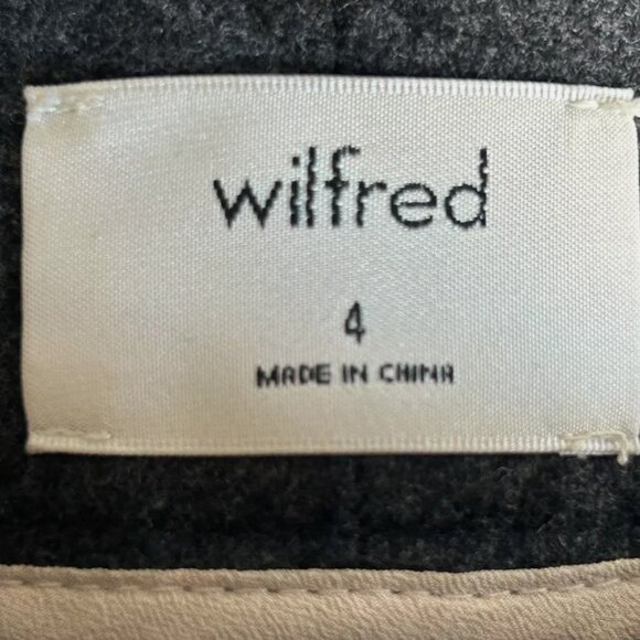 Artizia Wilfred Jallad Crop Trouser Pants Wool Cashmere Charcoal Gray Size 4 - Picture 4 of 6